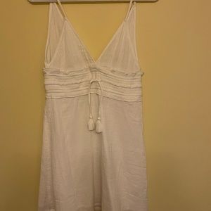 New With Tags white Roxy summer dress with waist tie string
